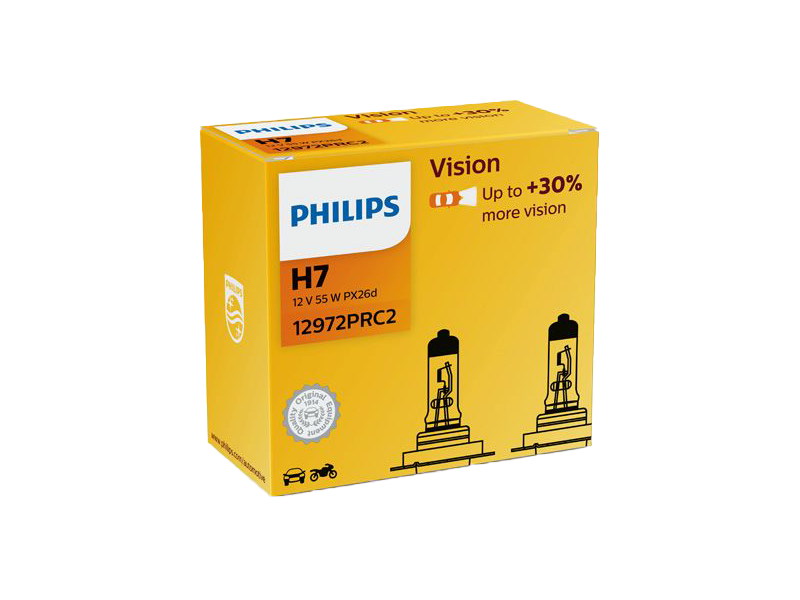 PHILIPS Izzó H7 12V/55W +30% 2db